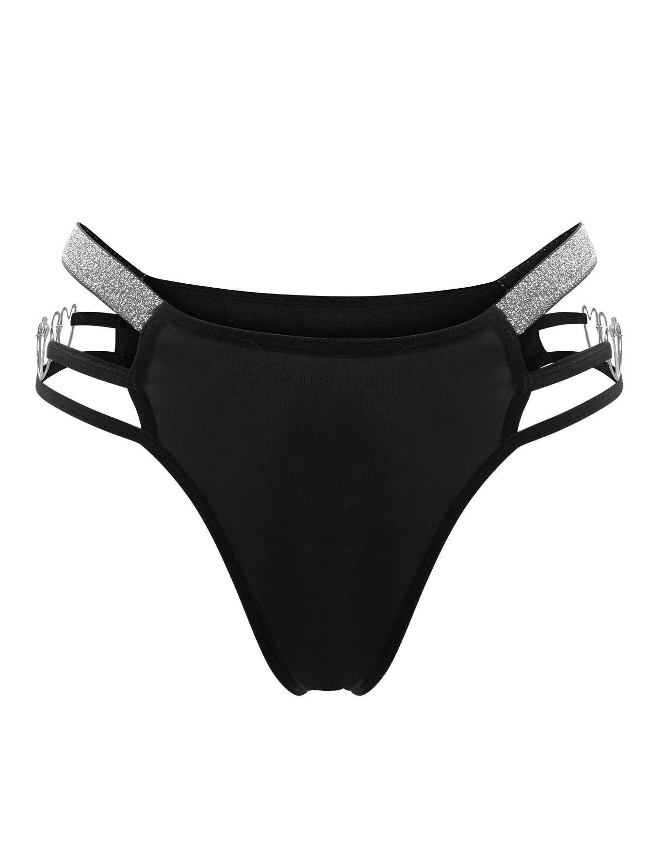 1pcs Low Rise Sexy Women Panties Hollow Out Heart Decor Lady Briefs Breathable Shiny Charming Female Underpants Erotic Underwear luvshop24