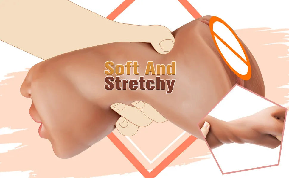 3in1 realistic mouth vagina anal plug male masturbator cup deep throat silicone dildo moves masturbation pleasure toys for men luvshop24