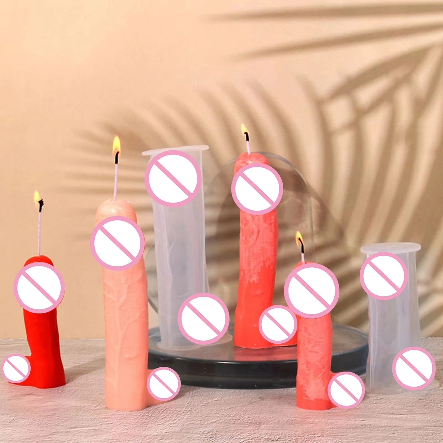 12-18CM Silicone Men Genital Candle Mold Reusable Molds for Crafting Scented Candle Soaps Resin Item DIY Handmake Accessories luvshop24