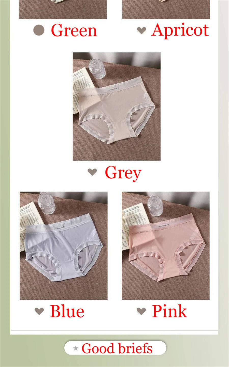 New sexy lace Panties Women Briefs ice silk breathable seamless Underwear Women ultra-thin and comfortable Female Lingerie luvshop24