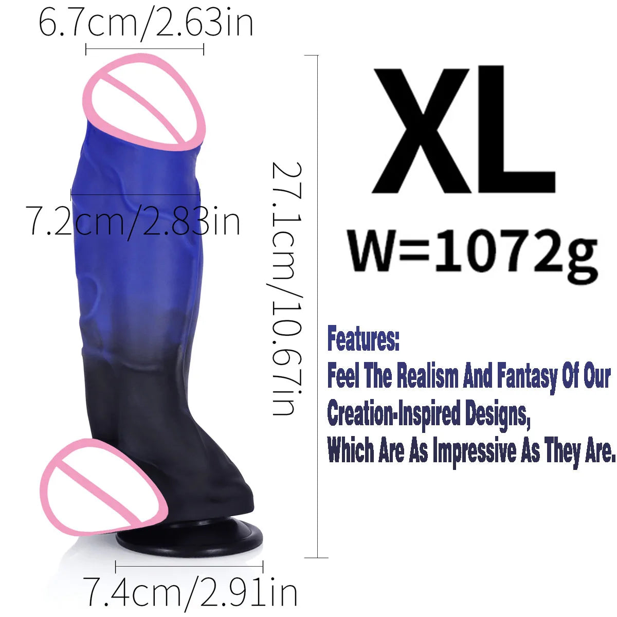Xl Sexy Silicone Dildo Big Cock Huge Penis G-Spot Stimulation Woman Masturbator Anal Plug Dilator Prostate Massage ComfortGay18 luvshop24