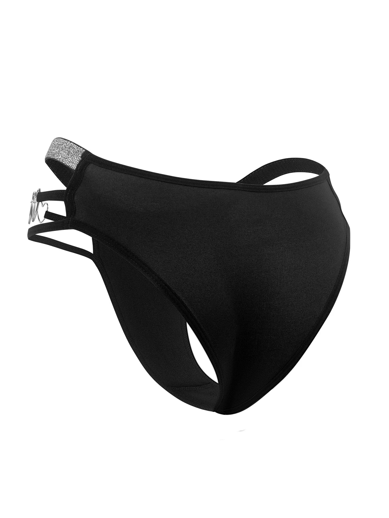 1pcs Low Rise Sexy Women Panties Hollow Out Heart Decor Lady Briefs Breathable Shiny Charming Female Underpants Erotic Underwear luvshop24