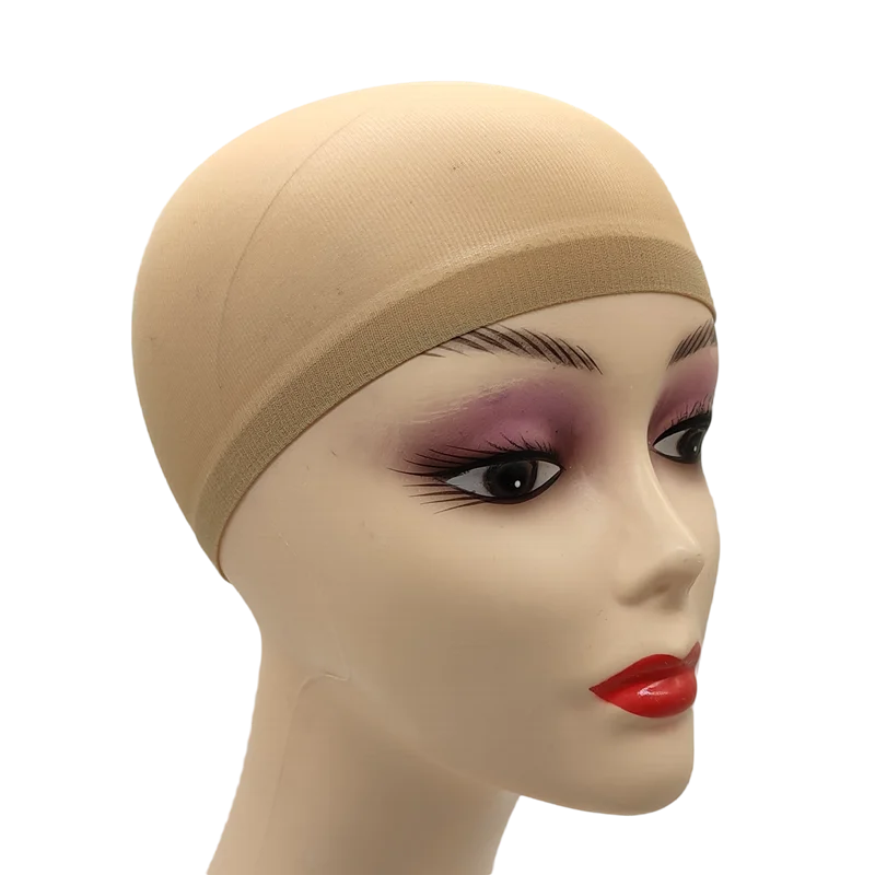 2pcs/Bag Top Stocking Wig Cap Hair Net For Weave Hair Wig Nets Black Brown Stretch Mesh Wig Cap For Making Wigs luvshop24