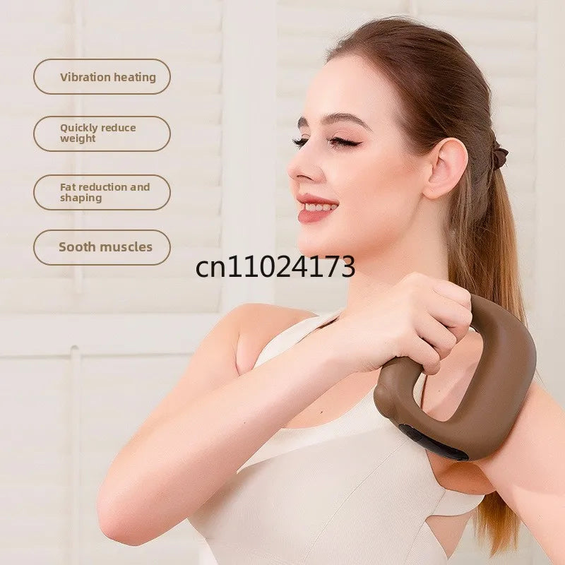 Vibration Fascia Massage Ring Portable Mini Shaking Machine for Shoulder Neck Back Pain Relief Yoga Massager luvshop24