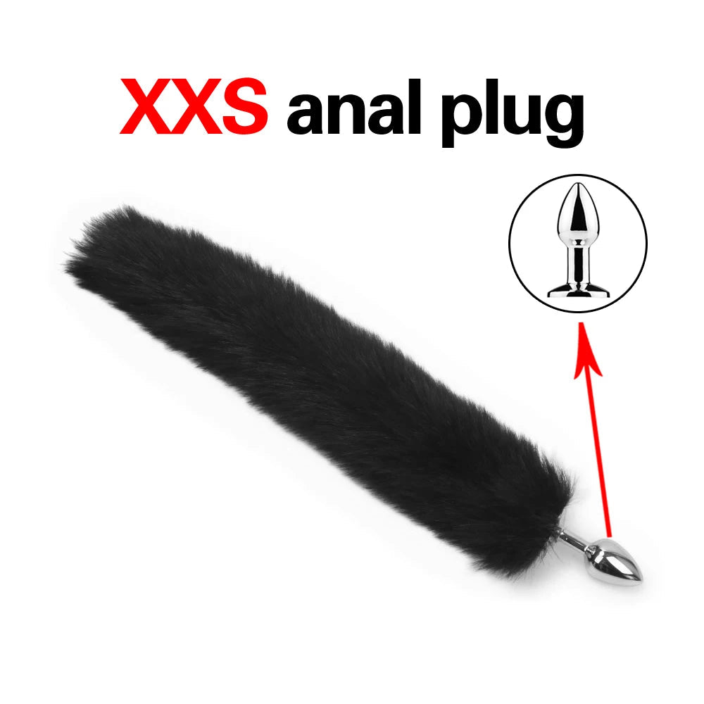 1pcs, BDSM Three size dog tail anal plug, animal tail butt plug, role-playing sex games, men and women sex toys luvshop24
