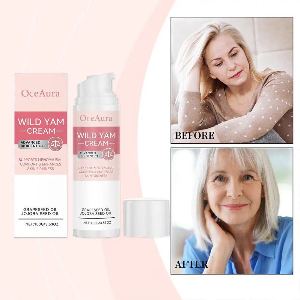 Wild Yam Cream Facial Cream For Women Natural Estrogen Moisturizer Cream With Wild Yam Hydrates, Firms & Revitalizes Skin Care luvshop24