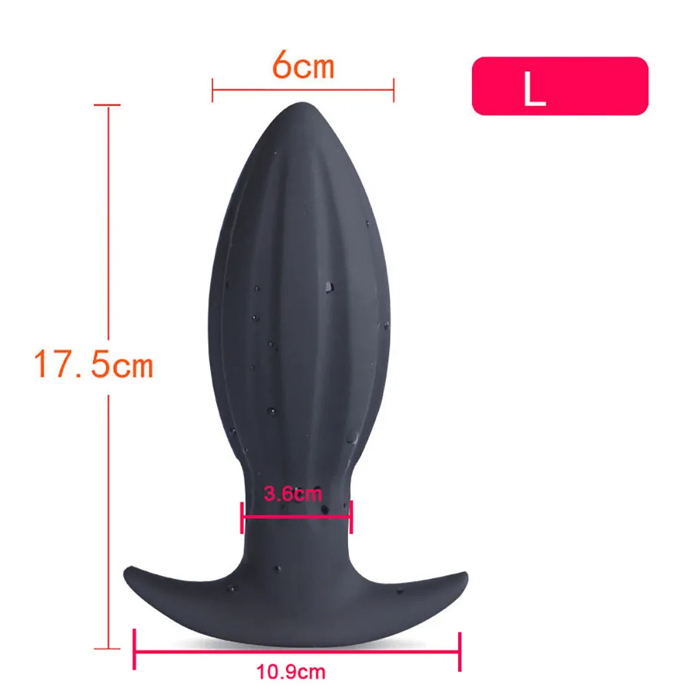 Soft Anal Plugs for Gay Men Prostate Massage Liquid Silicone 35-80mm Huge Butt Plug Anal Training Comfortable To Wear But Plug luvshop24
