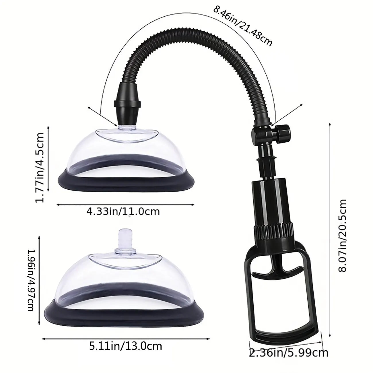1 Set Breast & Buttocks Enhancement Pump Lifting Vacuum Suction Cupping Therapy Device Massage and Relaxation tool luvshop24
