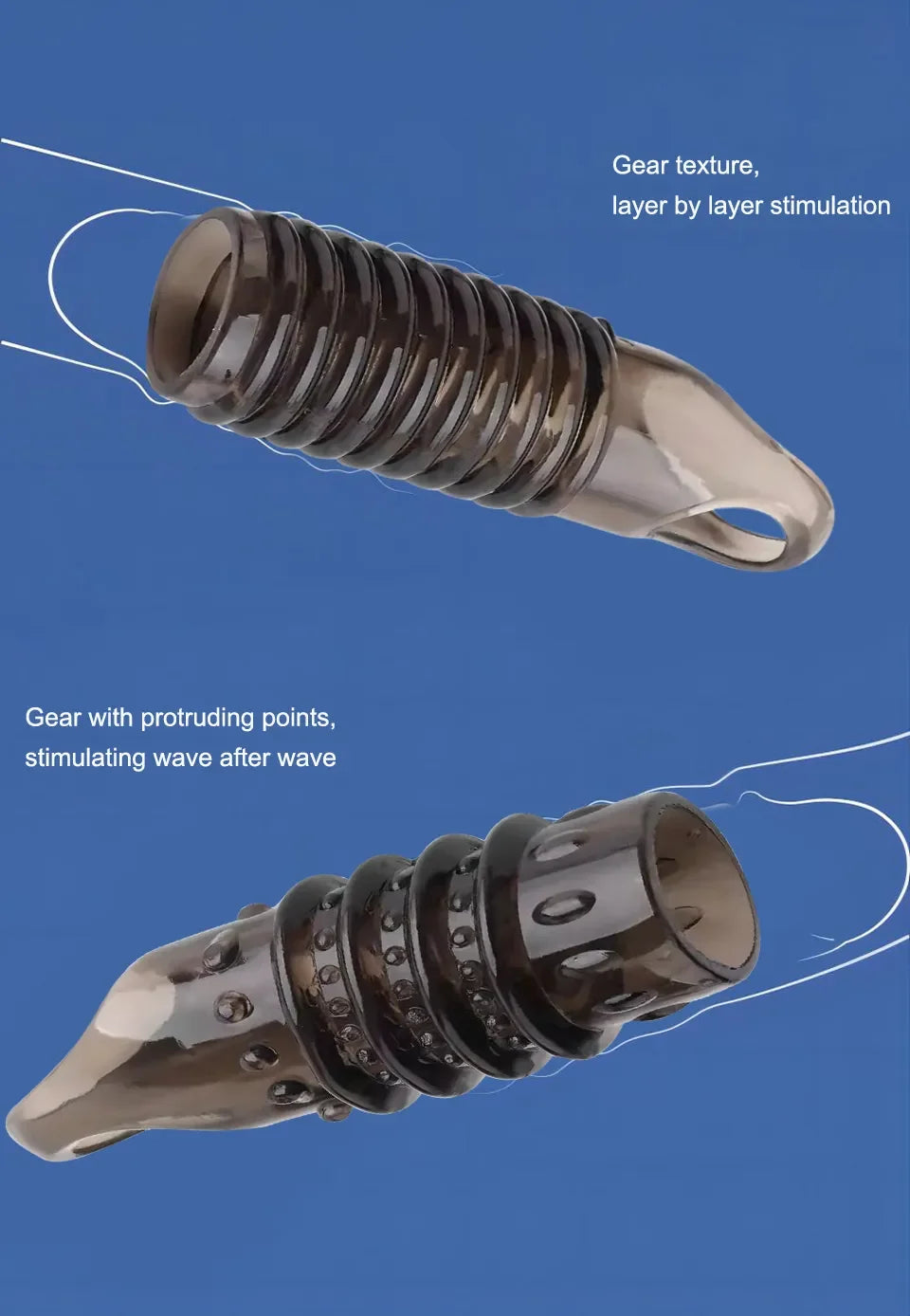Cock rings for men reusable silicone penis enlarge sleeves delay ejaculation stronger erection stimulation sex toys for couple luvshop24