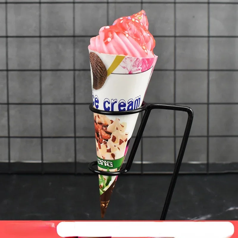 1pc/lot Simulation Ice Cream Cone Dessert Ice Cream Milk Tea Shop Decoration Fake Fruit Ice Cream Props Decoration Model DIY luvshop24