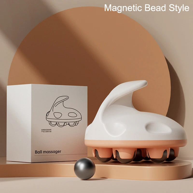 Multifunctional Roller Massage Tools 7-Bead Handheld Ball Massager Magnetic Bead Steel Ball Full Body Muscles Relax Portable luvshop24
