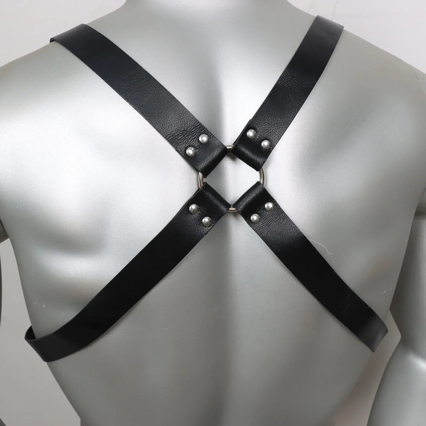 Fetish Gay Men Sexy PU Leather Harness Male Lingerie Adjustable Body Punk Style Belts BDSM Bondage Harajuku Garter For Adult luvshop24