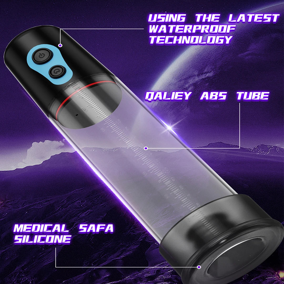 2 in 1 Electric Male Masturbator Penis Pump Automatic Male Masturbator Penis Enlargement Dick Pump Sexual Performance Erection luvshop24