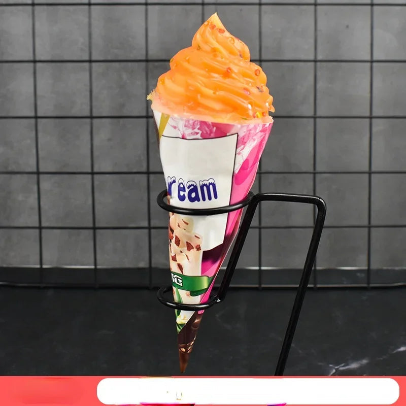 1pc/lot Simulation Ice Cream Cone Dessert Ice Cream Milk Tea Shop Decoration Fake Fruit Ice Cream Props Decoration Model DIY luvshop24