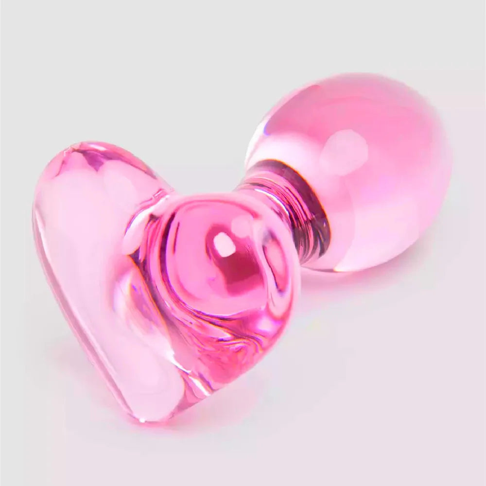 Heart Gem Anal Plug Exquisite Pink Crystal Glass Adult Masturbation Products Prostate Massager Erotic Toys For Couple Lesbian luvshop24