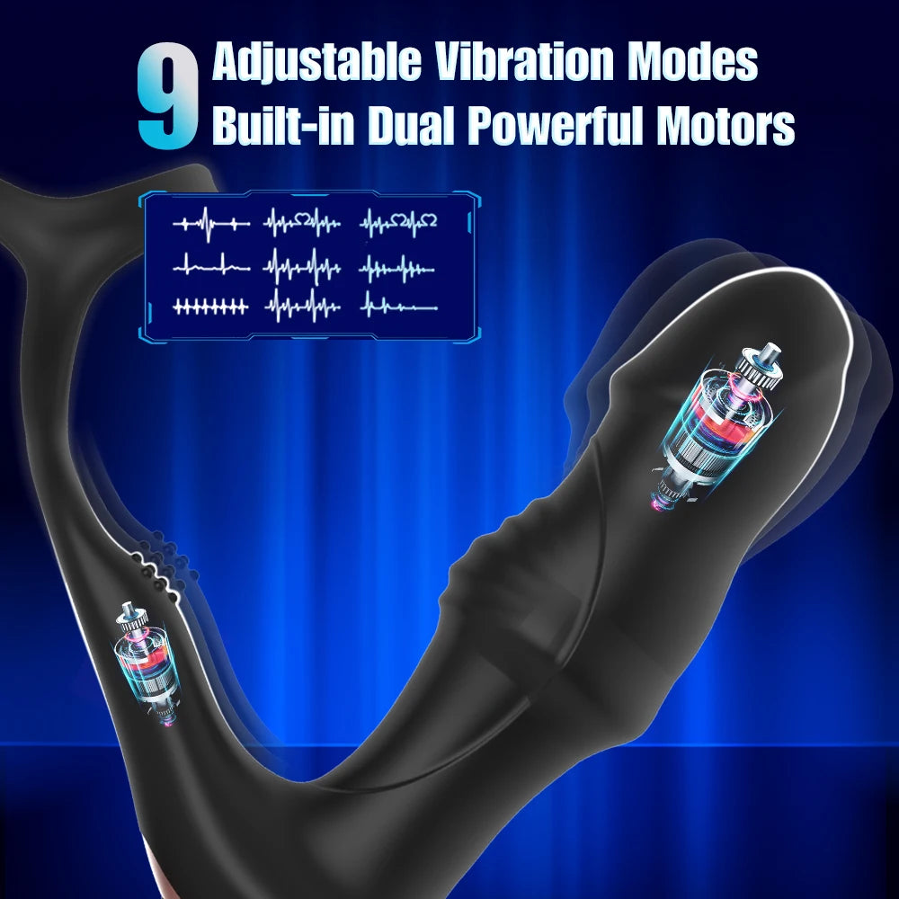 Male Masturbator Penisring Cockring Dick Sleeve Male Prostate Massage Vibrator Dildo Dick Vibrator Male Anal Vibrator luvshop24
