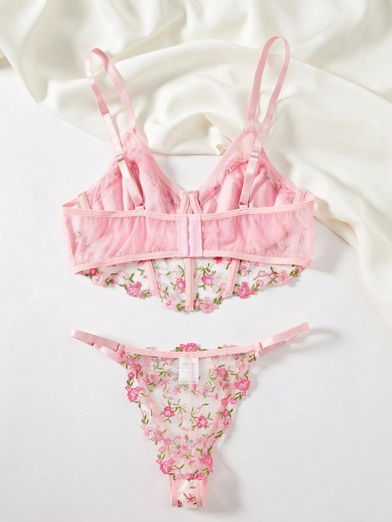 2025 Lace Sexy Erotic Floral Embroidery Lingerie Set Women Boho Sensual Erotic Sexy 2-Piece Bra + Panty Underwear Set luvshop24