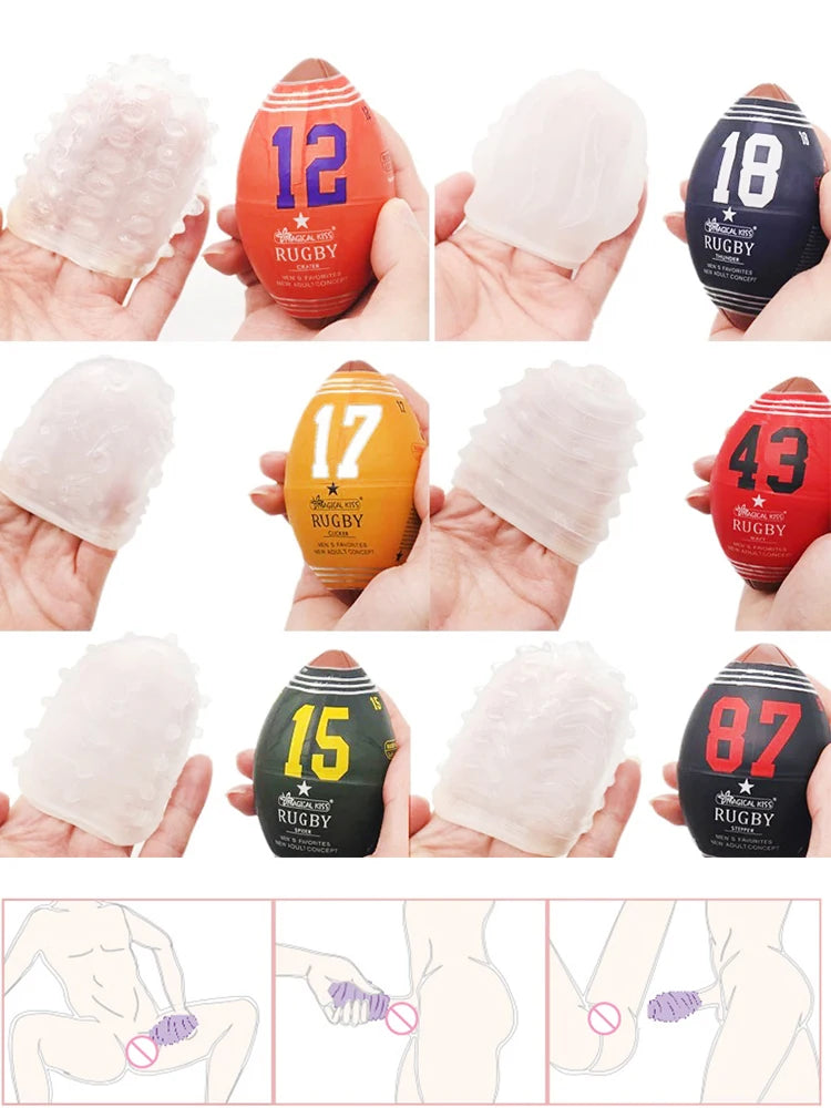 Masturbator Egg Penis Stimulator Mini Massager Cups Soft Portable Realistic Vagina Pocket Pussy Adult Games for Men Erotic Toys luvshop24