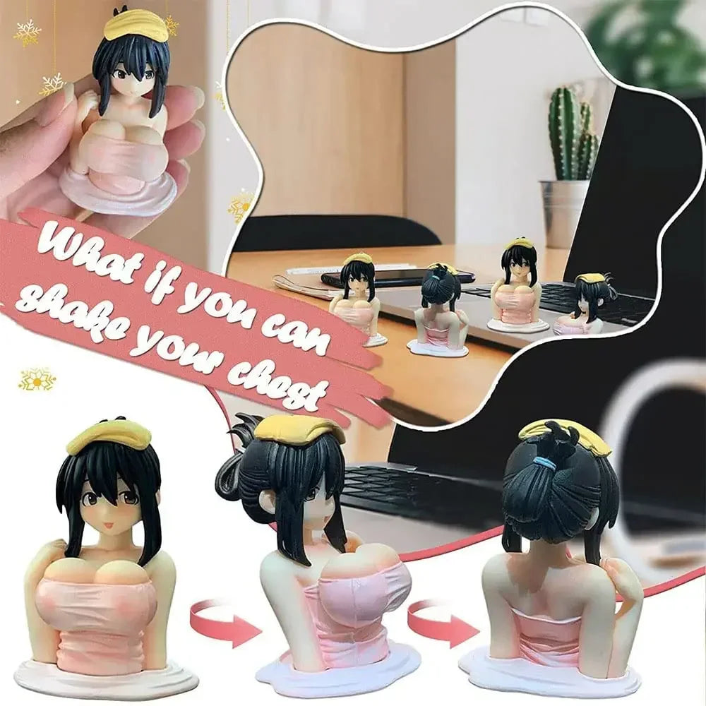 1pc Sexy Anime Shaking Boobs Console Dashboard Interior Accessory Girls Boys Adult Figure Collection Model Doll Toys luvshop24