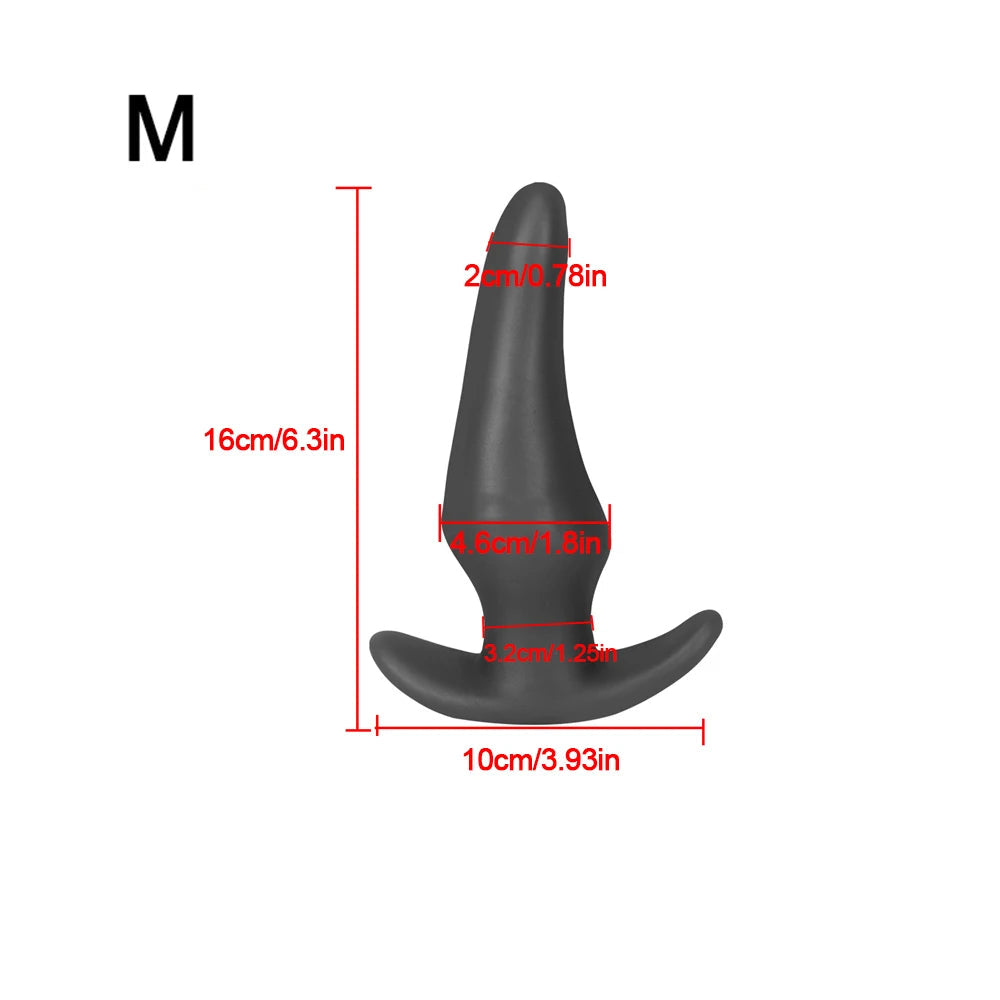 Soft Anal Plugs for Gay Men Prostate Massage Liquid Silicone 35-80mm Huge Butt Plug Anal Training Comfortable To Wear But Plug luvshop24