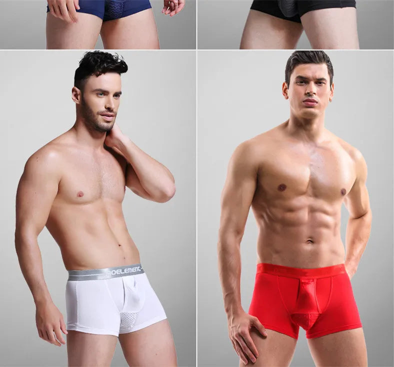 Men's Boxer Shorts Push Up Underwear Modal Underpants Male Brethable Bullet Separation Pouch Panties Cueca Plus Size L-5XL luvshop24