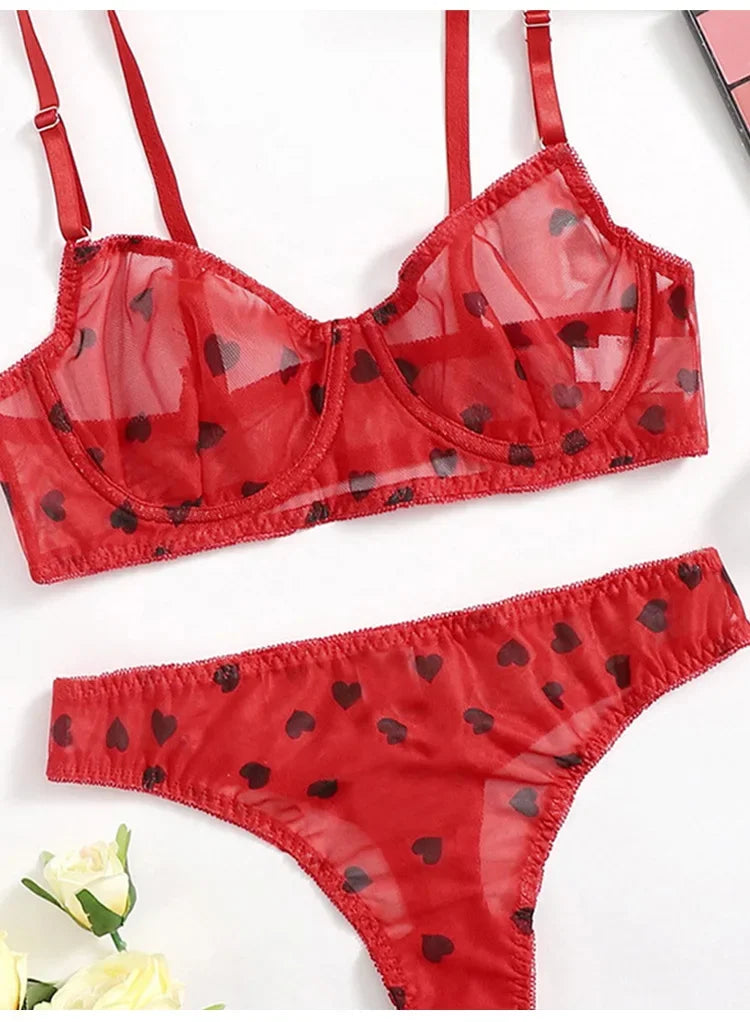 Female Lingerie Sexy Lingerie for Women Body Shorts Push-up Bra Fancy Woman Underwear Transparent Intimate Lingerie Set luvshop24