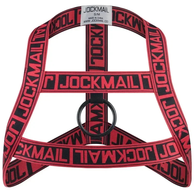 Jockmail Leather Sex Underwear Adults Erotic Lingerie Elastic Suit Sissy Bra Bondage Harness Tank Top Men for Sexy Gay Boys luvshop24