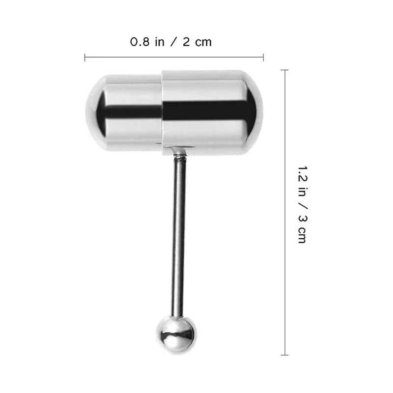 Stainless Steel Vibrating Tongue Ring Barbell Tongue Piercing Jewelry Tongue Body Piercing Barbell Tongue Rings Wholesale luvshop24