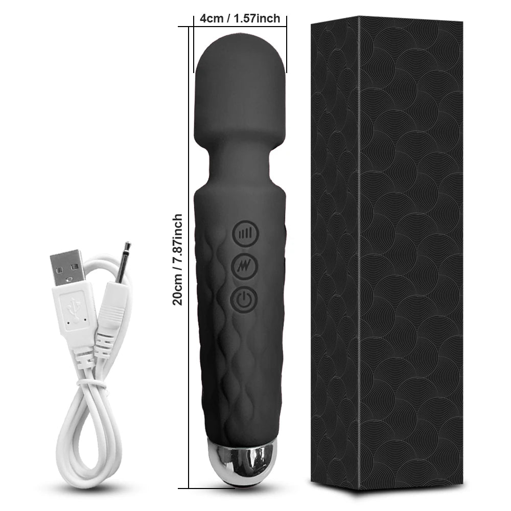 G spot Clitoris Stimulator Vibrator Adult Supplies for Women Powerful 20 Modes Clit Massager Female AV Magic-Wand Erotic Toys luvshop24