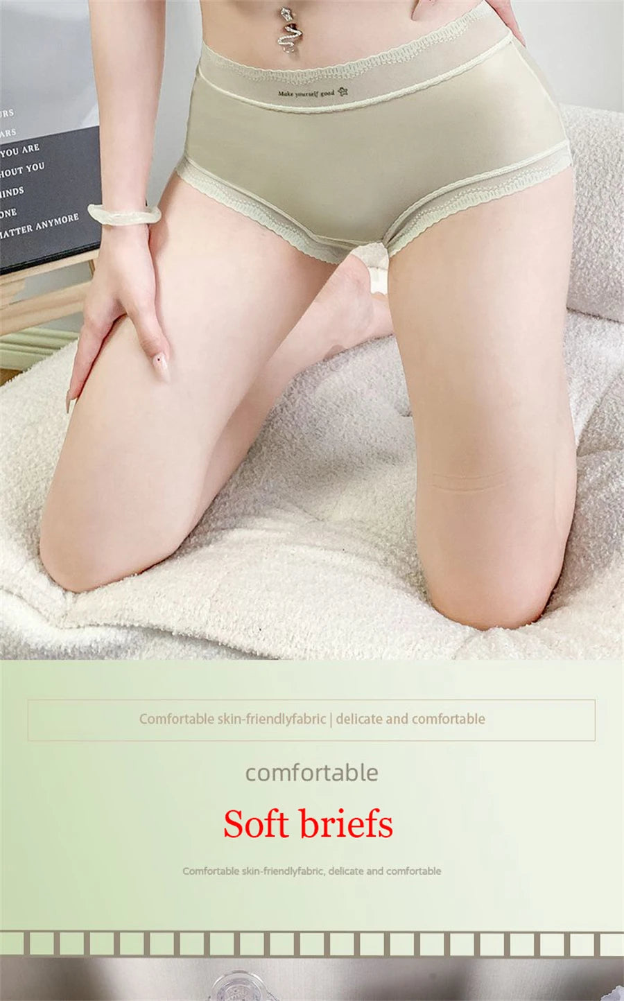New sexy lace Panties Women Briefs ice silk breathable seamless Underwear Women ultra-thin and comfortable Female Lingerie luvshop24
