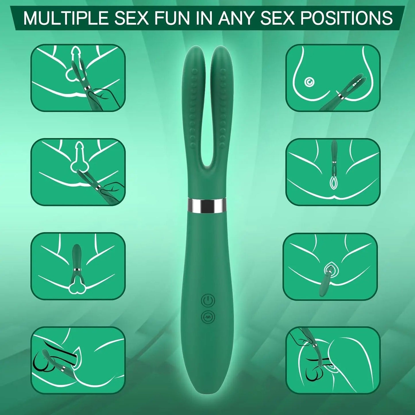 Sex Toys Clitoral Vibrator Dildo with Rabbits Ears, Women Vibrator G Spot Vibrator with 9 Vibration Modes, Clit Stimulator Adult luvshop24