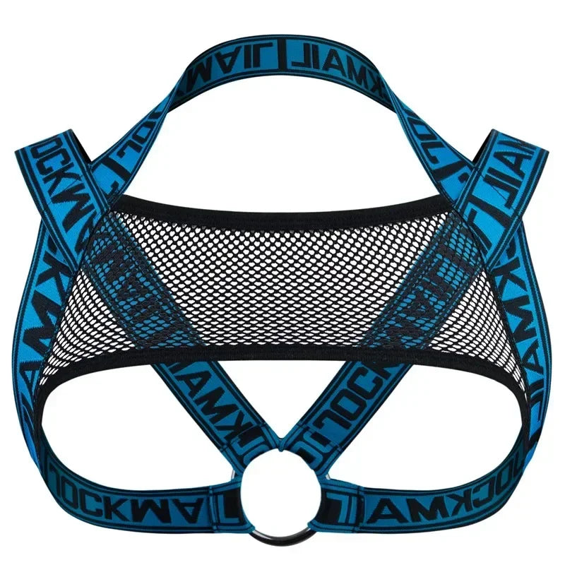 Jockmail Leather Sex Underwear Adults Erotic Lingerie Elastic Suit Sissy Bra Bondage Harness Tank Top Men for Sexy Gay Boys luvshop24