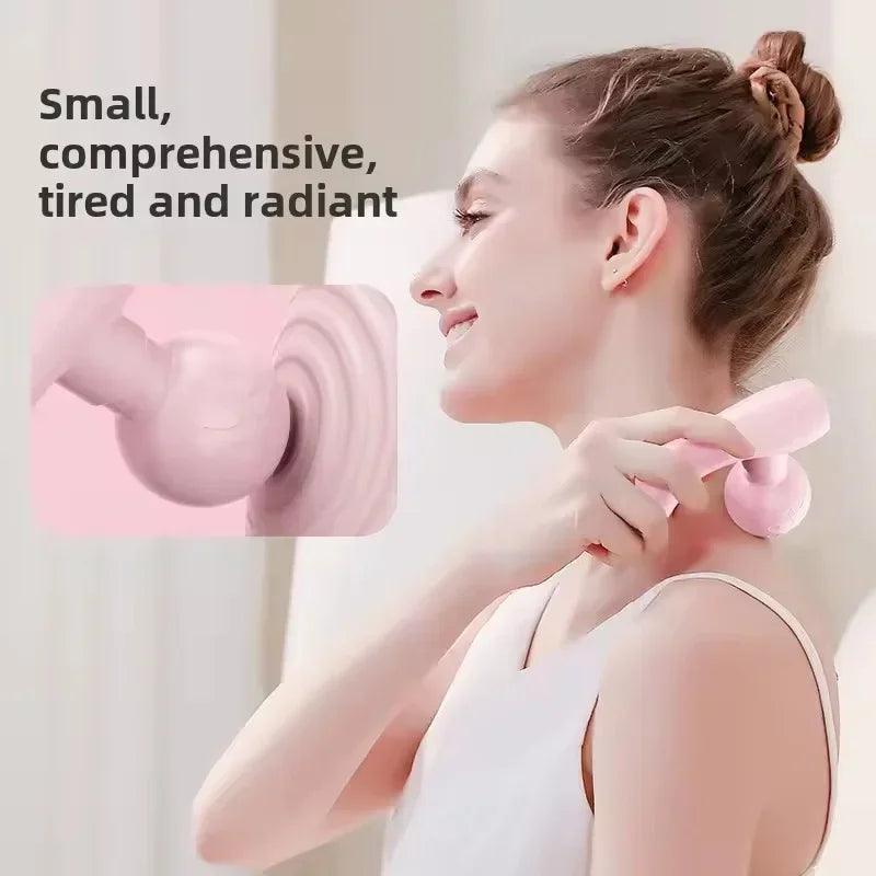 MINI Dual-Head Massager, Dual-Motor Vibration Massage Gun, Portable Charging Muscle Relaxation Massager luvshop24