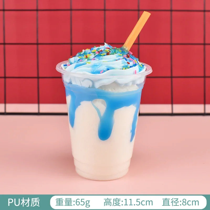 1pc/lot Simulation Ice Cream Cone Dessert Ice Cream Milk Tea Shop Decoration Fake Fruit Ice Cream Props Decoration Model DIY luvshop24