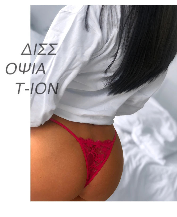 Lace G string Sexy Panties Women Underwear Briefs Hollow Out Thong High Quality Transparent Underpants Lingerie Girls Intimates luvshop24