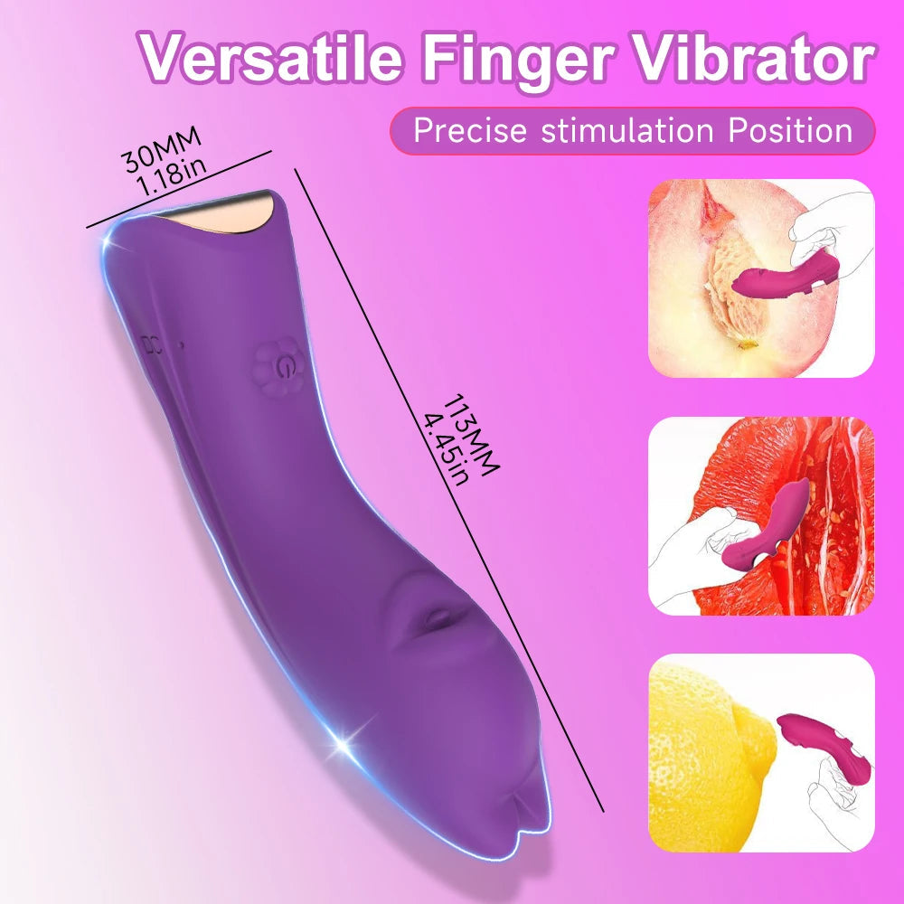 10 Speed G-Spot Finger Vibrator Clitoral Nipple Stimulation Massage Masturbator Suitable for Adult Women or Couples Sex Toy luvshop24