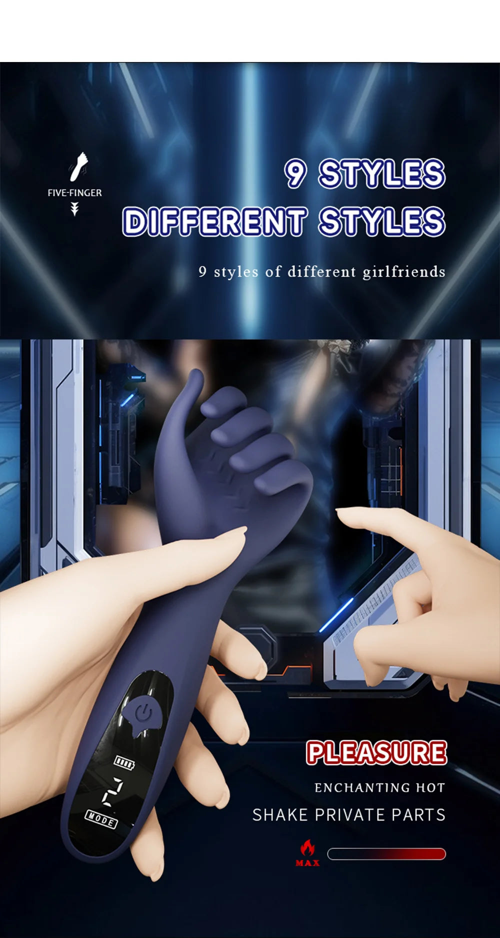 Glans Trainer for Men Powerful Vibrating Penis G Spot Masturbator Soft Fingertip Prolong Endurance Massage Vibrator Erotic Toys luvshop24