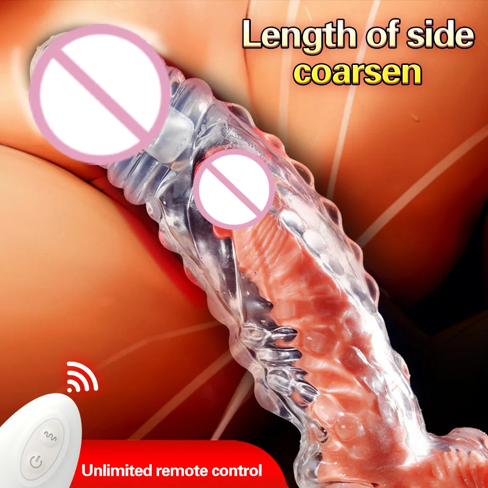 Bullet Vibrator Ring Clear Cock Ring Extender Reusable Penis Sleeve Ultra-Soft Enlarger for Couples Vibrating Dildo Sex Toys Men luvshop24