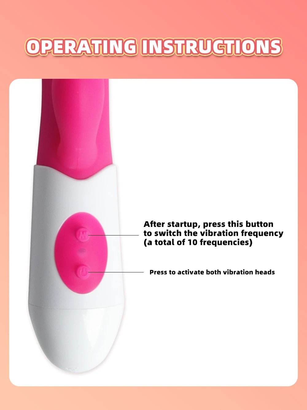 Rabbit Vibrator for Women Vagina G-Spot Nipple Clitoris Stimulator Thrusting Telescopic Rotating Dildo for Adult Sexy Toys 18+ luvshop24