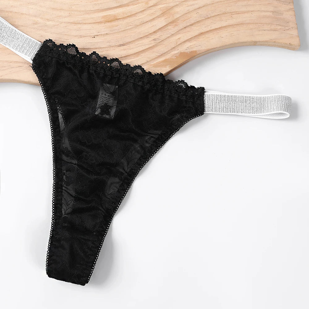 Womens Sexy Lingerie Lace Thongs Breathable Comfortable Stretch Elegant Plus Size Underwear Panties Briefs luvshop24