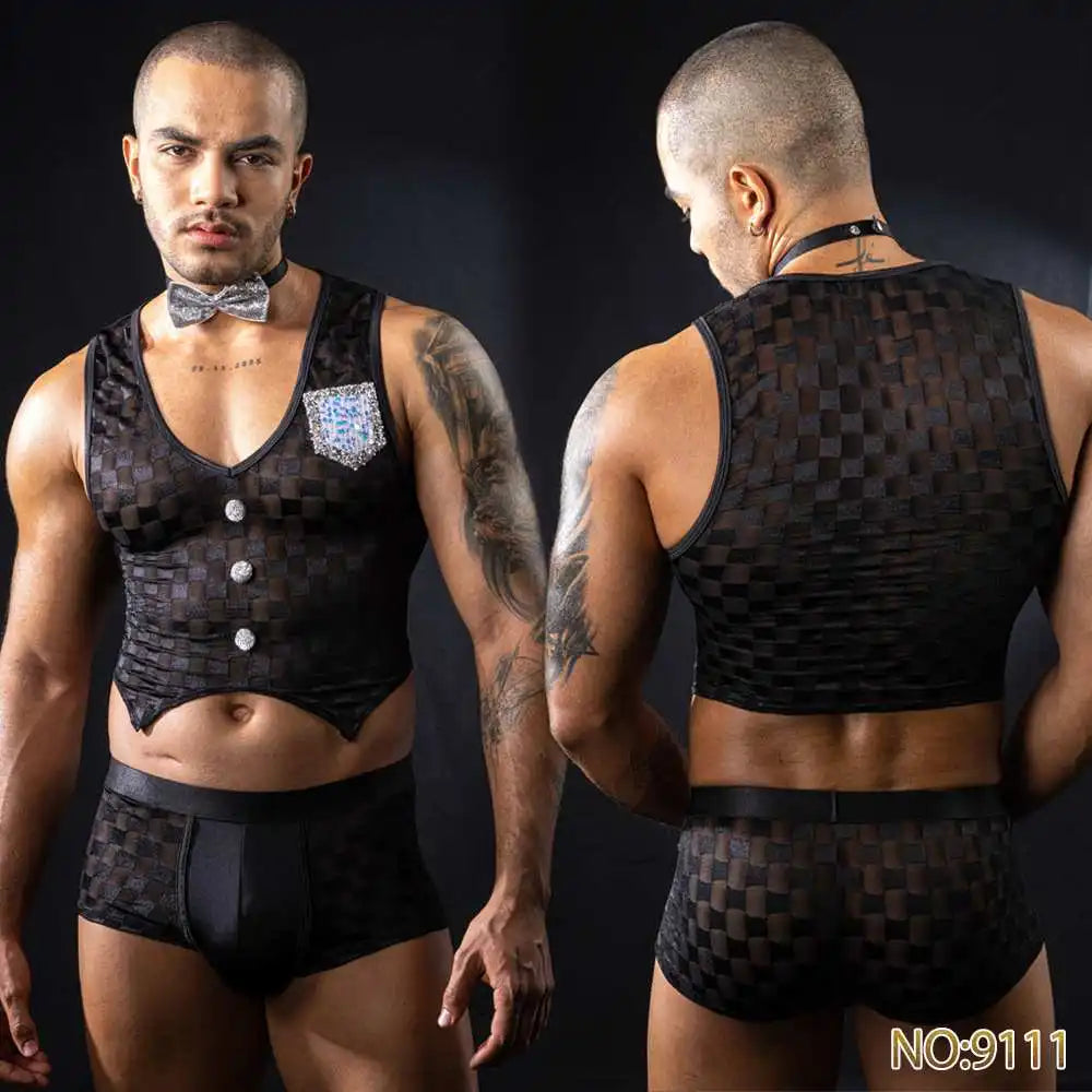 Hormone Male Erotic RoleplayPolice Uniform Man Night Club Cosplay Navy Fliter Costumes Gay Theme Party Naugty Waiter Clothes luvshop24