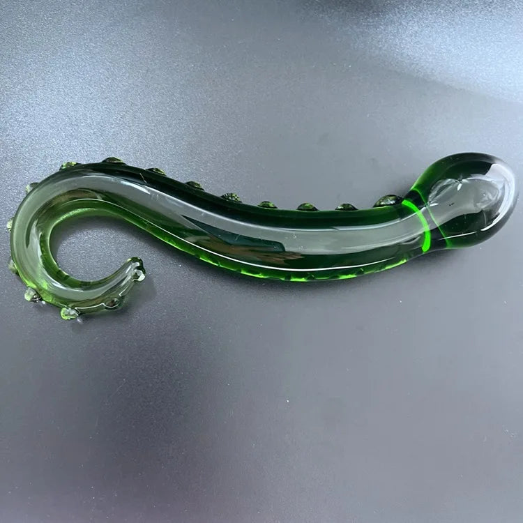 Sea Horse Glass Anal Plugs Wholesale Glass Masturbation Erotic Toys Pink Purple Black Green Blue Crystal Glass Dildos for Women luvshop24