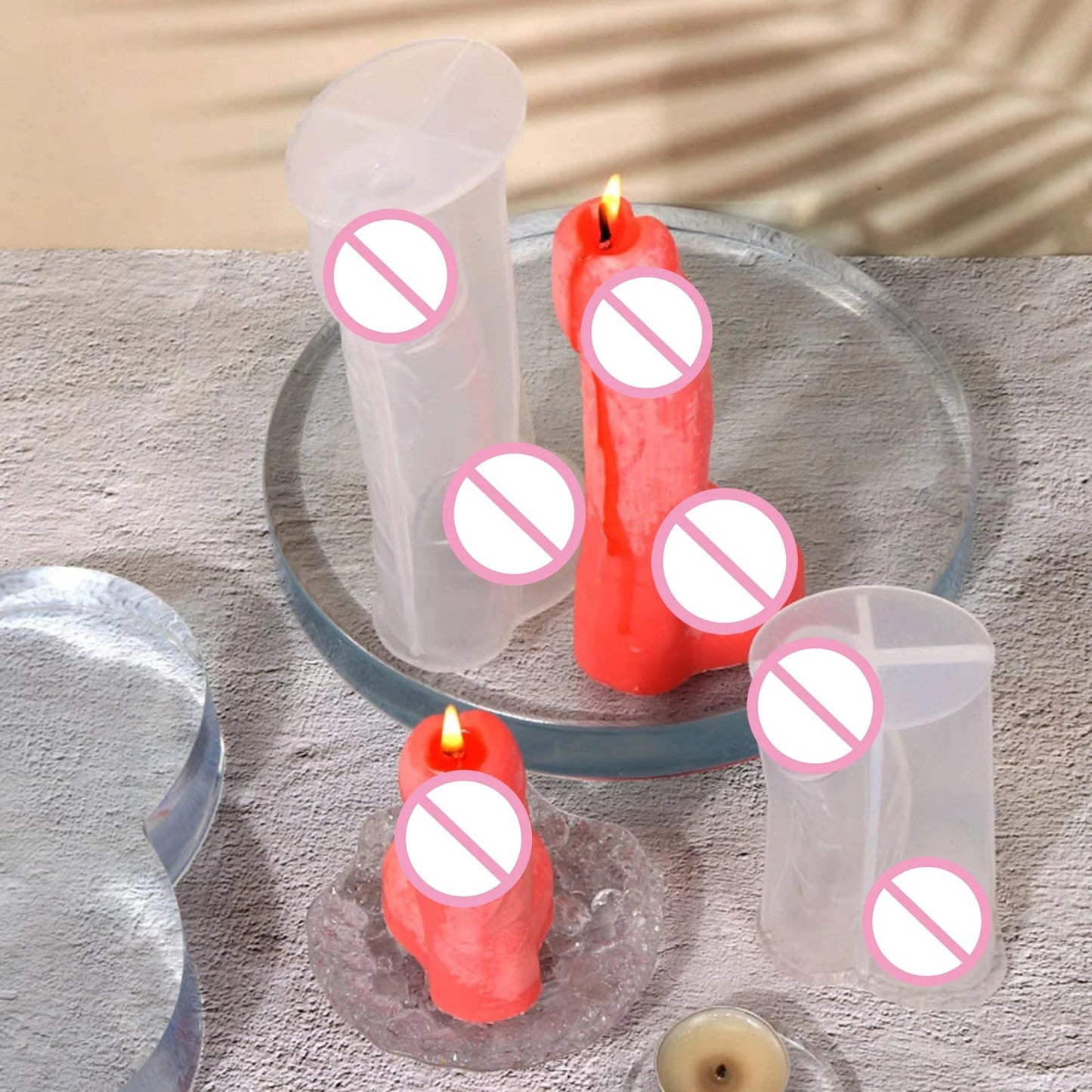 12-18CM Silicone Men Genital Candle Mold Reusable Molds for Crafting Scented Candle Soaps Resin Item DIY Handmake Accessories luvshop24