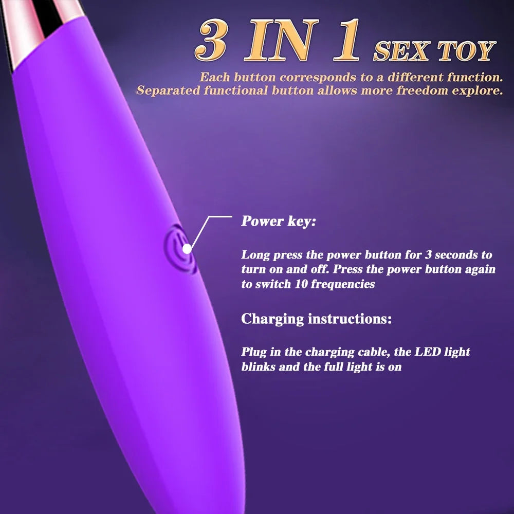 G Spot Finger Vibrator For Women Dildo Nipple Clit Stimulator Ass Anal Plug Massager Fast Orgasm Masturbator For Adults Women luvshop24