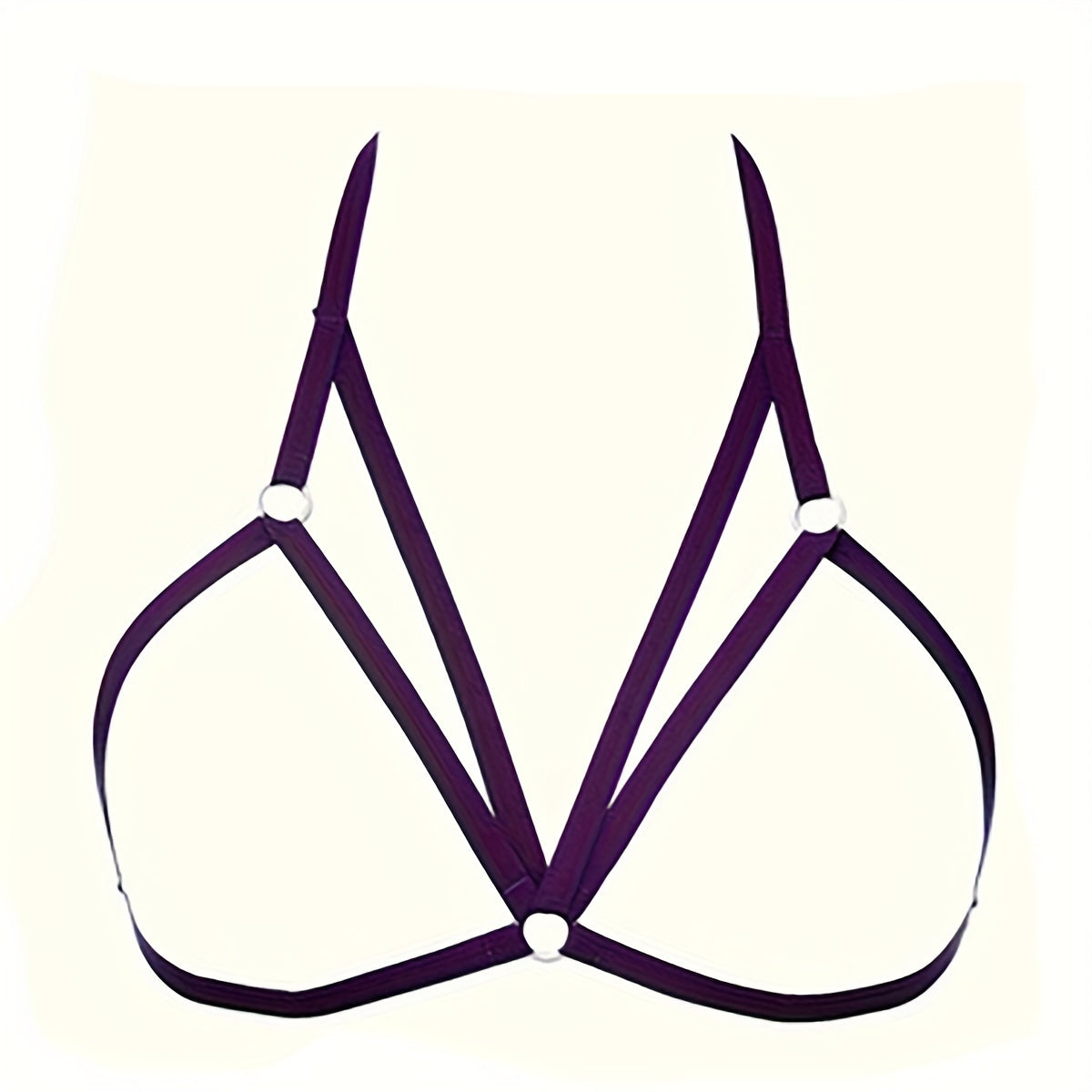 Adjustable Seductive Strappy Chest Harness Bra - Hollow Out & Criss Cross Design - Sexy Lingerie for Daring Erotic Style luvshop24