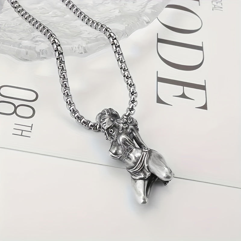 1 Pcs/set Retro Fashion Sexy Bondage Goddess Pendant Necklace For Men And Women Personalized Cosplay Jewelry luvshop24