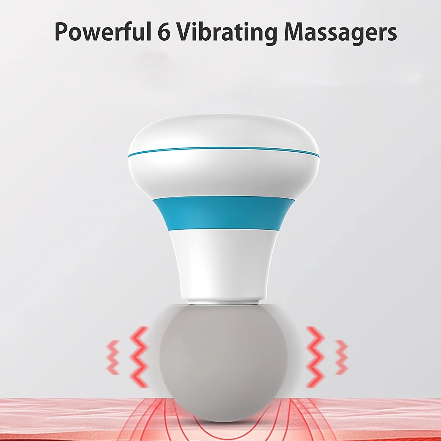 Portable Handheld Massager Wand, 6 Vibration Modes, USB Rechargeable Lithium Battery, Unscented Mini Electric Massage Tool for Neck, Shoulder, Back, and Whole Body Relief luvshop24