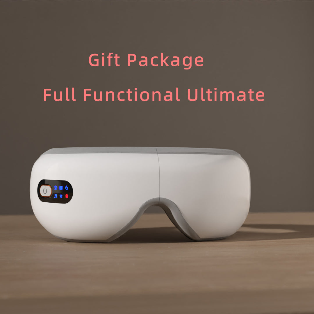 Relaxing Eye Massager - Professional Massage Equipment for Migraines and Eye Care with Heat, Music, and 5 Modes - Rechargeable Heated Eye Mask, Perfect Christmas Gift Idea for Family and Friends luvshop24