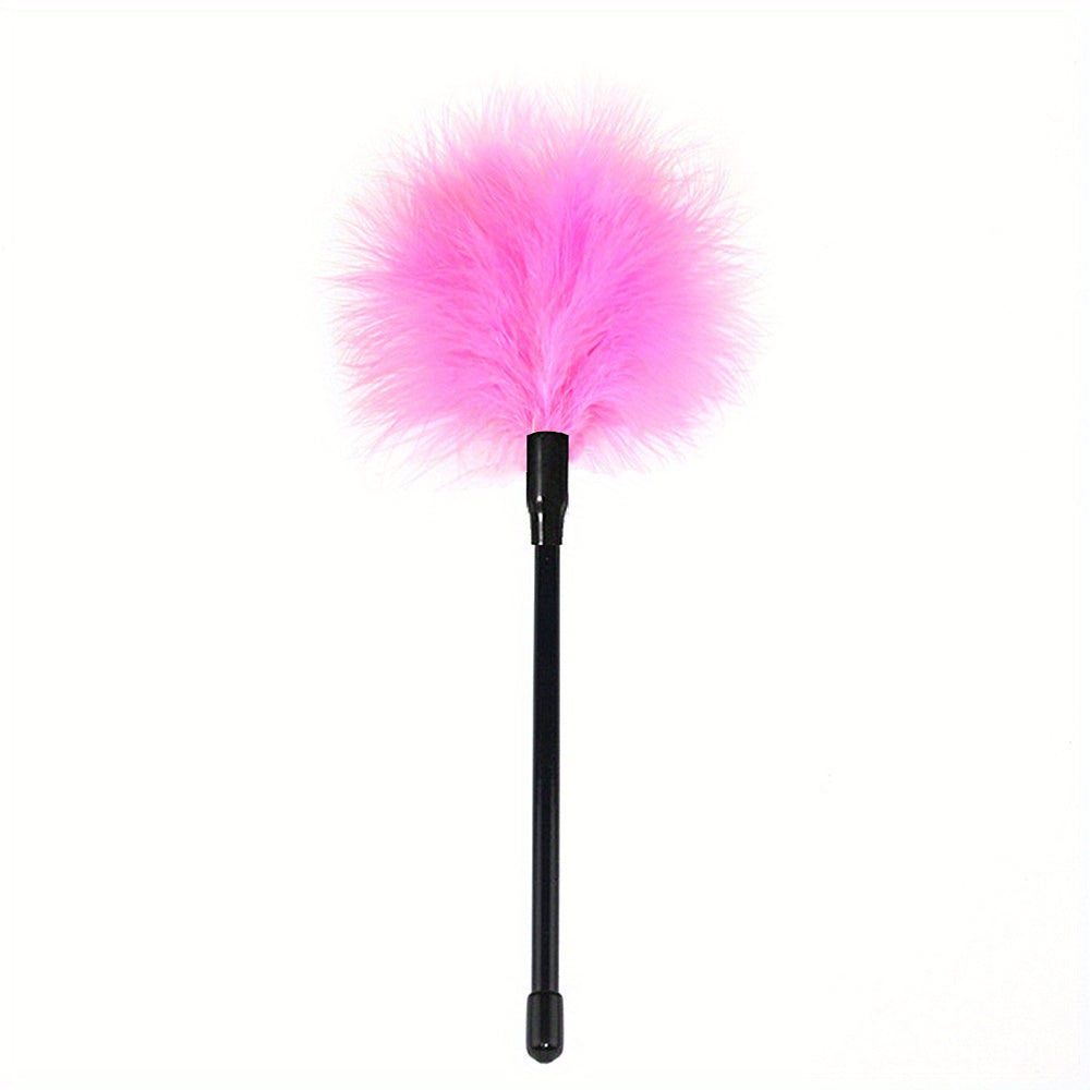 1pc Seductive Feather Whip Flirt Stick - Soft Flogger for Couples Intimate Play - Sensual Tease Adult Game - Durable Erotic Accessories for Romantic Adventures luvshop24