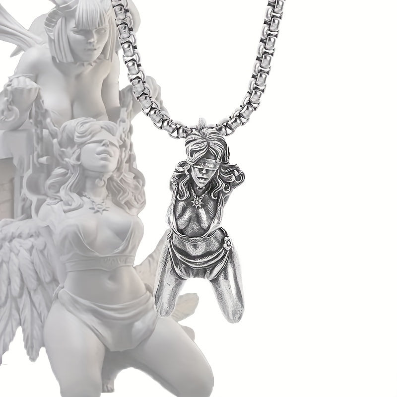 1 Pcs/set Retro Fashion Sexy Bondage Goddess Pendant Necklace For Men And Women Personalized Cosplay Jewelry luvshop24